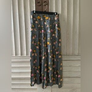 NWT Palazzo Wide Leg Silky Floral Pants by Topshop